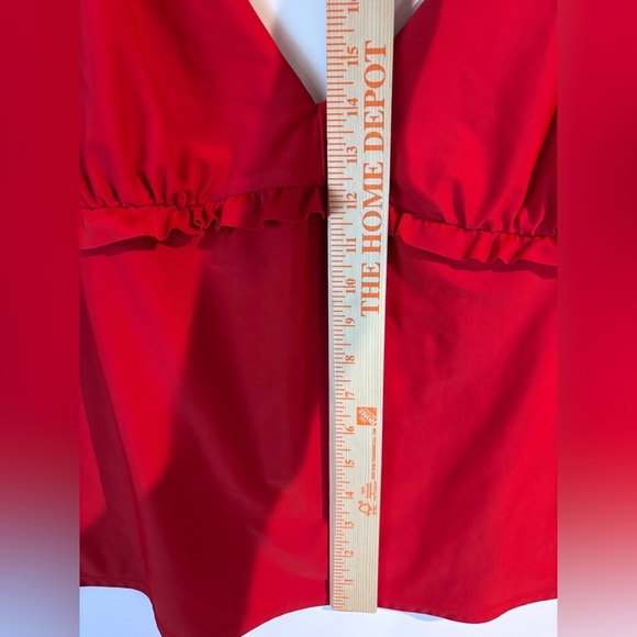 Old Navy Vibrant Red Tankini Top Size 4X - Picture 10 of 14